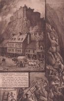 Edinburgh Castle Through Grassmarket Earl Randolf Phillimore Postcard
