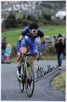 Edmund Bradbury British Cyclist Hunter Gibson 12x8 Hand Signed Photo