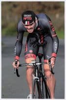 Edmund Bradbury British Cyclist Team NFTO 12x8 Hand Signed Photo