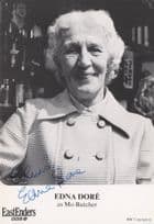 Edna Dore as Mo Butcher Eastenders Vintage Hand Signed Cast Card Photo