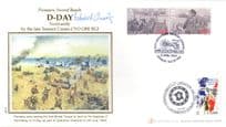 Edward Gueritz D-Day Terence Cuneo Painting WW2 Hand Signed FDC
