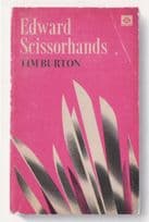 Edward Scissorhands Tim Burton Film Movie As Rare Old Book Cover Postcard