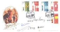 Edward Short Tony Benn Roy Mason Chrisopher Chataway 4x MULTI Hand Signed FDC