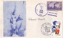 Edward Teddy Gueritz D-Day Veteran War Hero Hand Signed FDC & COA