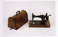 Edwardian Antique 1909 Singer Sewing Machine London Museum Postcard