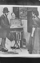 Edwardian Lady Cough Prevention Cure Market Stall Postcard