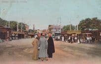 Egypt Old Postcard Cairo Place Ataba-El-Khadra Egyptian Postcard