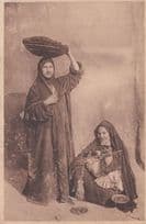 Egyptian Jewellery Market Traders Weighing Scales Antique Postcard