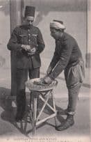 Egyptian Types And Scenes Arab Nougat Seller To Police Old Postcard