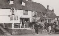 Eight Bells Hotel Goudhurst Kent + Tea Rooms Cafe 1950s Real Photo Postcard