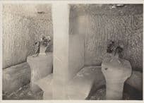 Eispalast Jungfraujoch Ice Palace Swiss Real Photo Postcard