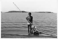 El Molo Crocodile Turtle Fisherman Lake Turkana Kenya Vintage 9x7 Photo