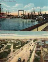 El Riachuelo Paseo Colon 2x Buenos Aires Argentina Old Postcard s