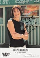 Elaine Lordan as Lynne Slater Eastenders Hand Signed Cast Photo