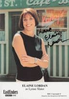 Elaine Lordan Lynne Slater Eastenders BBC Hand Signed Cast Photo