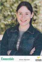 Elaine Marsden Emmerdale Farm Hand Signed Cast Card Photo