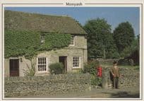 Elderly Man at Monyash Derby By Pillar Box Postcard