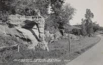 Elephant Trunk Rock Richland Centre Wisconsin USA Old Postcard
