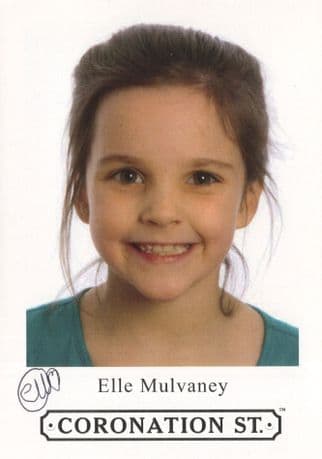 Elle Mulvaney Coronation Street RARE Child Star Hand Signed Cast Photo