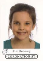Elle Mulvaney Coronation Street RARE Child Star Hand Signed Cast Photo