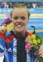 Ellie Simmonds Paralympic Swimmer Giant 12x8 Hand Signed Photo
