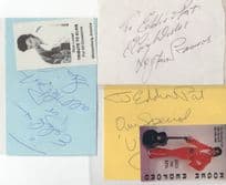 Elvis Presley 3x Tribute Impersonator Hand Signed Autograph Bundle