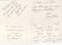 Elvis Presley 4x Famous Fandom Impersonators Autograph s