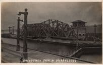 Emergency Dam & Miraflores Panama Canal South America RPC Postcard