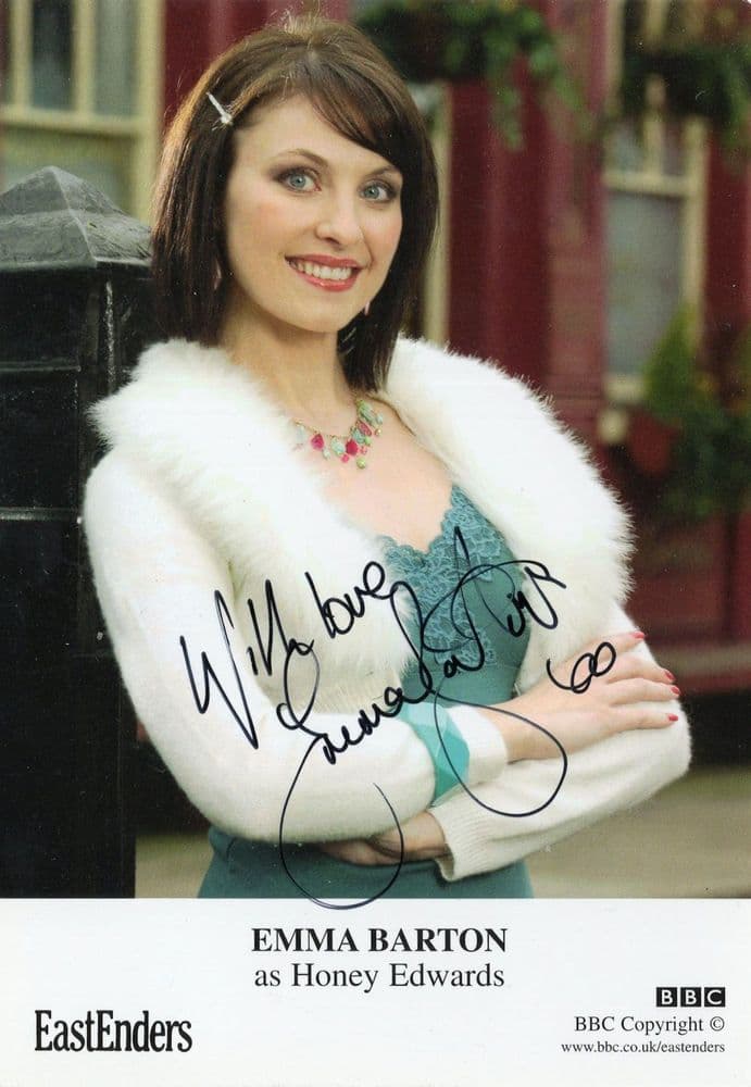 Emma Barton Undedicated BBC Eastenders Hand Signed Cast Card Photo