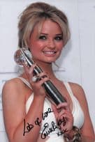 Emma Rigby 2008 Soap Awards Trophy Large 12x8 Hand Signed Photo