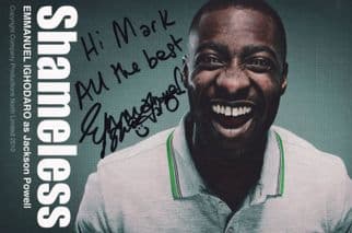 Emmanuel Ighodaro as Jackson Powell Shameless Hand Signed Cast Card
