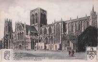 Emperor Constantine York Minster From South East Phillimore Postcard