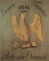 Empire Francais Poste Aux Chevaux Walsrode German Sign Postcard