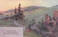 Empress Hall Tyrolian Village Austria Rare 1906 Exhibition Antique Postcard