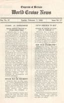 Empress Of Britain Ship 7th February 1932 Old News Guide Adolf Hitler