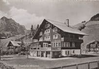 Engelberg Berghaus Hotel Switzerland RPC Postcard