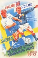 England Scotland Holland Football 1992 Euro Championships Postcard