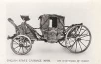 English Stage Carriage 1698 PB Nottingham Transport Coach RPC Postcard