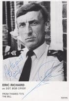 Eric Richard Sgt Bob Cryer The Bill Hand Signed Cast Card Photo