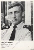 Eric Richard Sgt Bob Cryer The Bill ITV Hand Signed Cast Card Photo