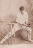 Ernest Halliwell South Africa Cricket Legend Steak Gloves Photo Postcard