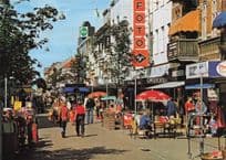 Esbjerg Strassenpartie Foto Agfa Camera Shop 1980s Denmark Postcard