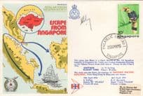 Escape From Singapore RAF Escaping Society Hand Signed 1976 FDC