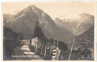 Esefjord Balholm Norway Antique Postcard