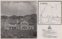Eskdale Youth Hostel Cumbria Vintage RPC Map Postcard