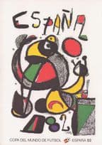 Espana World Cup 82 Spain 1982 Football Poster Postcard
