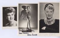 Ethel Revnell Gwen Cherrill 3x Music Hall Hand Signed Photo s