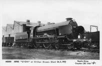 Eton Train at Hither Green Station Shed in 1952 Pamlin Prints Railway RPC Postcard
