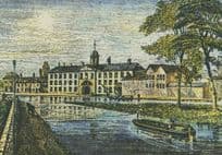 Etruria Stoke on Trent Wedgwood Pottery River Painting Postcard