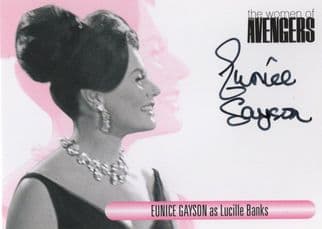 Eunice Gayson The Avengers Rare Hand Signed Autograph Card